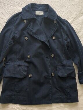 Everlane Navy Blue Organic Cotton Jacket